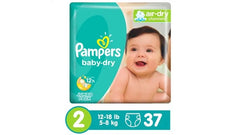 Pampers Baby Dry Diaper Jumbo S-2 (37 Pcs)