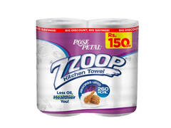 Rose Petal Zzoop Paper Towel Twin Pack 2 Ply
