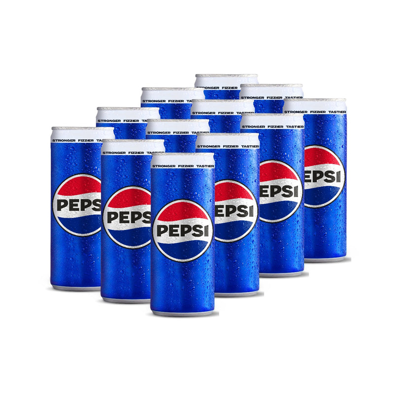 Pepsi Soft Drink Can 250ml 12-Pcs Case