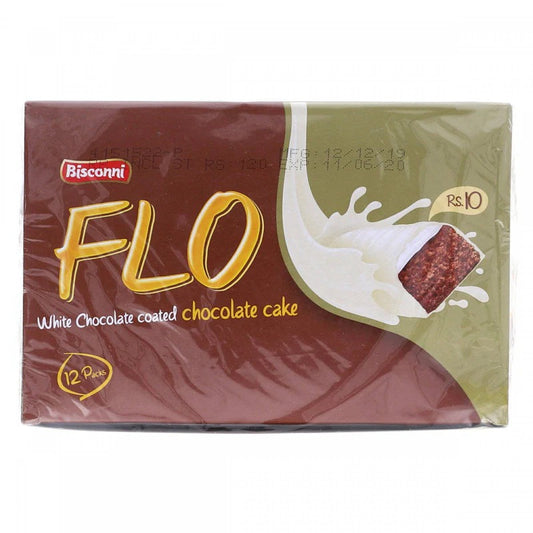 Bisconni Flo white chocolate coated cake 12 packs