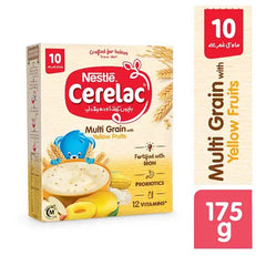 Nestle Cerelac Cereal Bifidus - Yellow Fruit 175 gm