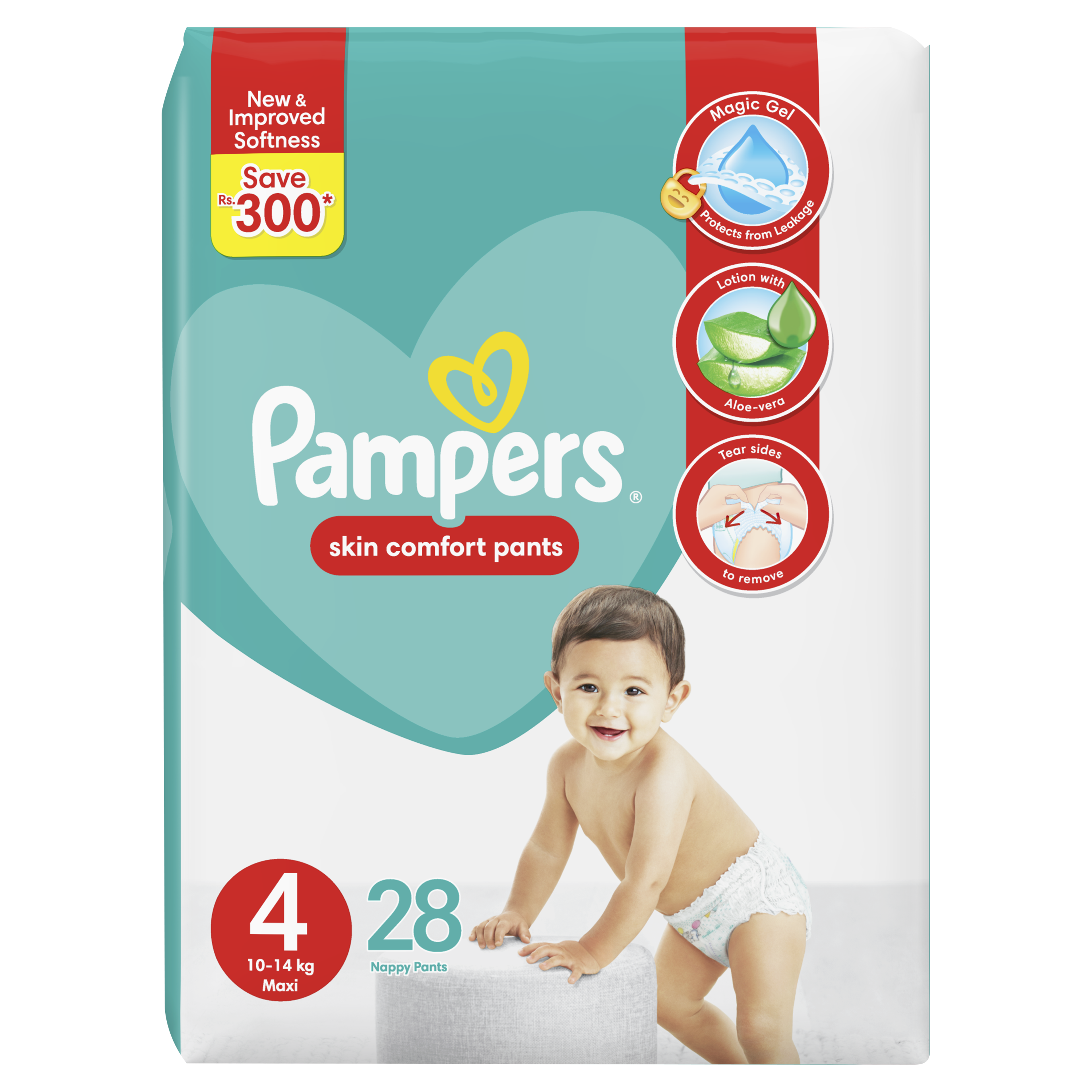 Buy Pampers Pants Diapers Medium Size 4 28 count Available Online at Best Price in Pakistan QnE
