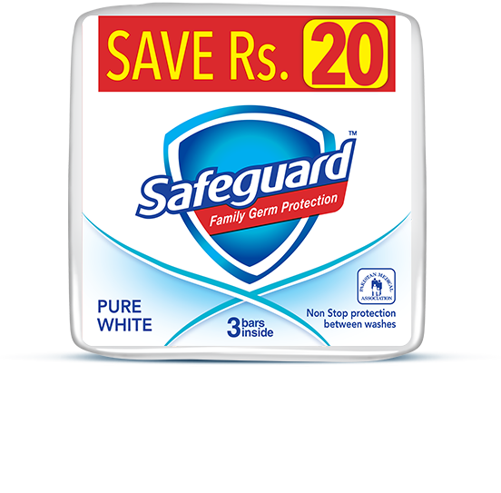 Safeguard Pure White Soap 110gm Pack Of 3