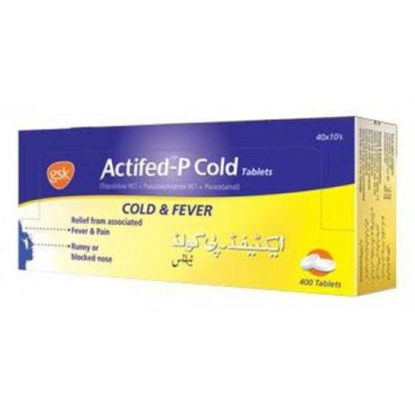 ACTIFEDP COLD TABLET 400 SStrip