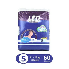 Leo Baby Diaper X-Large Mega Pack Size 5 60's