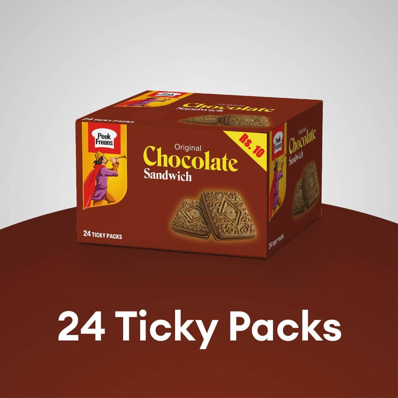 Peek Freans Chocolate Sandwich Biscuit Ticky Pack