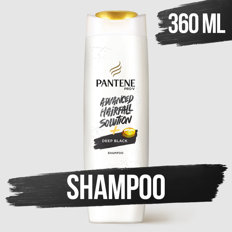 Pantene Deep Black Shampoo 360 ml