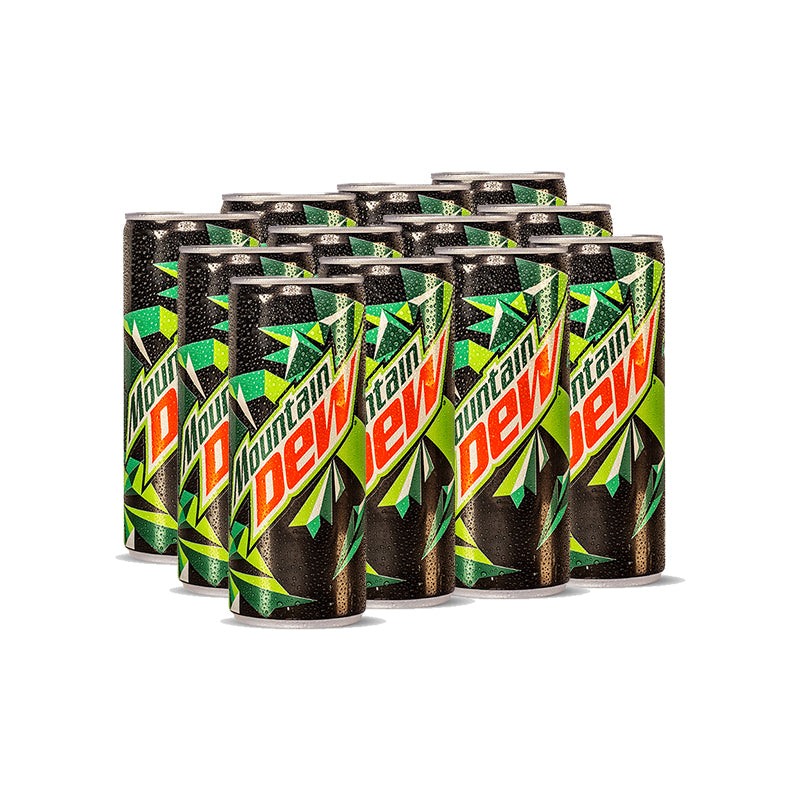 Mountain Dew Soft Drink Can 250ml 12-Pcs Case