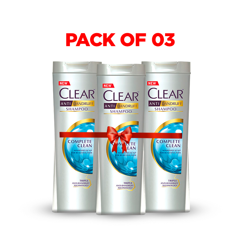 Clear Shampoo Complete Clean 185ml Pack of 3 & Save Rs. 110