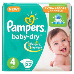 Pampers Diaper Maxi Size 4 32 Pcs (9-18 Kg)