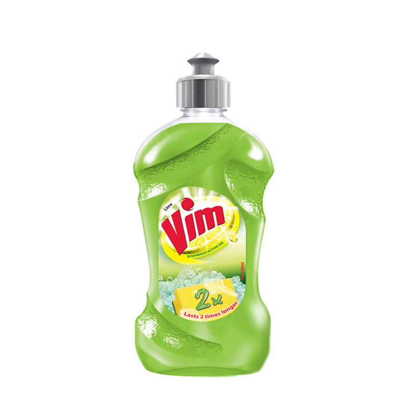Vim Dishwash Active Gel - Lime 250 ml