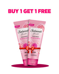 Buy 1 Savannah Beauté Whitening Rose Facewash 100 ml Get 1 Free