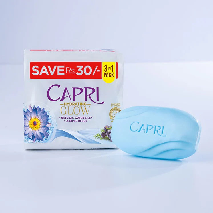 Capri Vitalizing Water Lilly Soap 150gm - Promo Pack