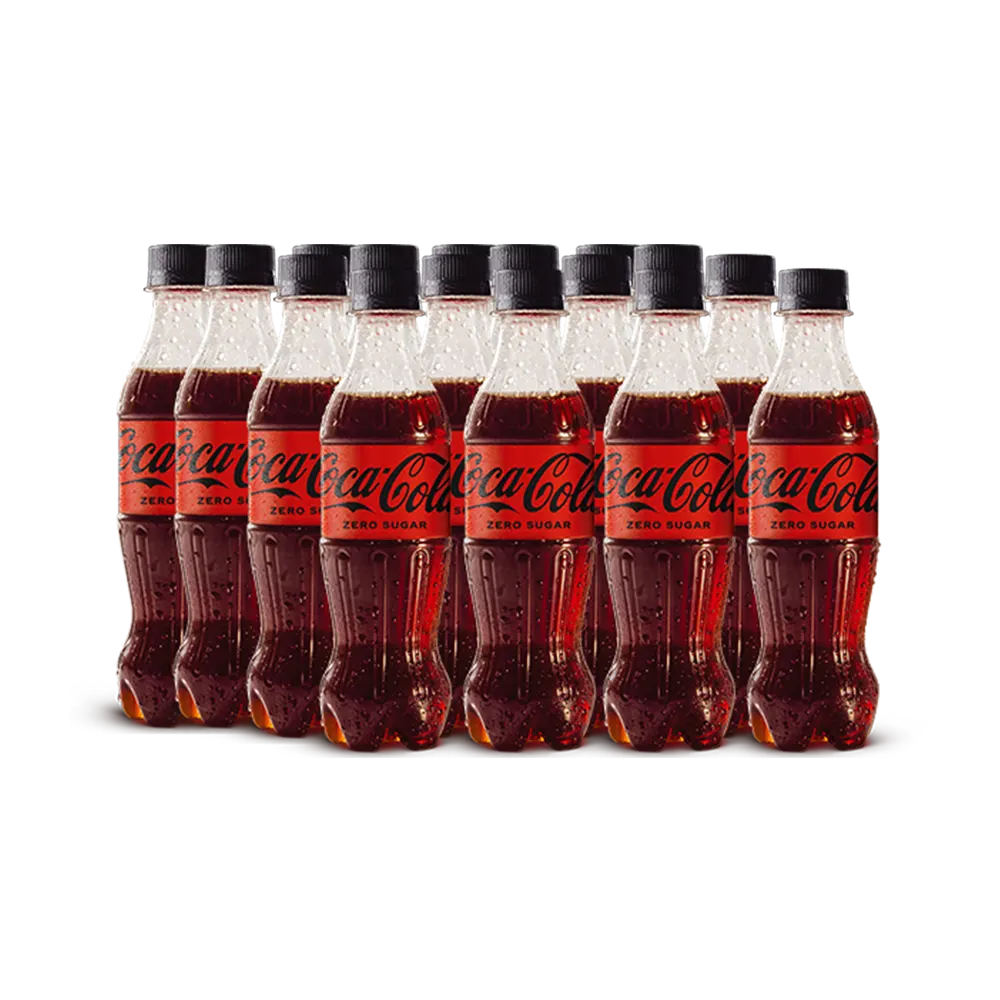 Coca Cola Zero Sugar Pet Bottle 350ml 12-Pcs Case