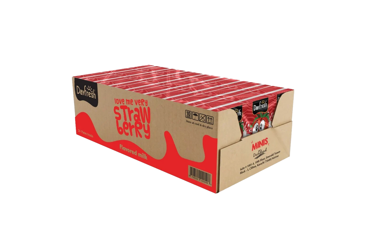 Dayfresh Strawberry Flavored Milk - 125ml - 12pcs Case