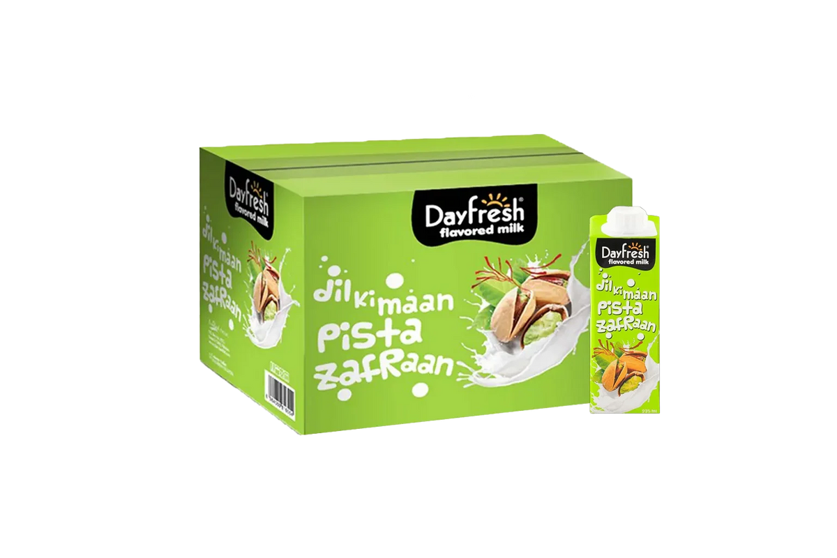 Dayfresh Pista Zafran Flavored Milk 235ml - 225 ml - 12pcs Case