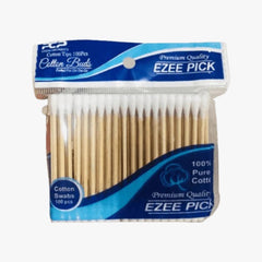 Ezee Cotton Buds Wooden Pouch 100s