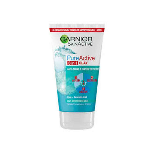 Garnier Skin Naturals Pure Active 3 In 1 Face Wash 150Ml