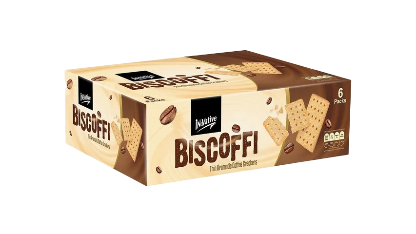 Inovative Biscoffi Thin Aromatic Coffee Crackers 6pcs Box