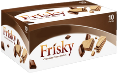 Inovative Frisky Chocolate Flavoured Creme Wafers 10pcs Box