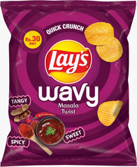 Lays Wavy Masala Twist Chips Rs 30