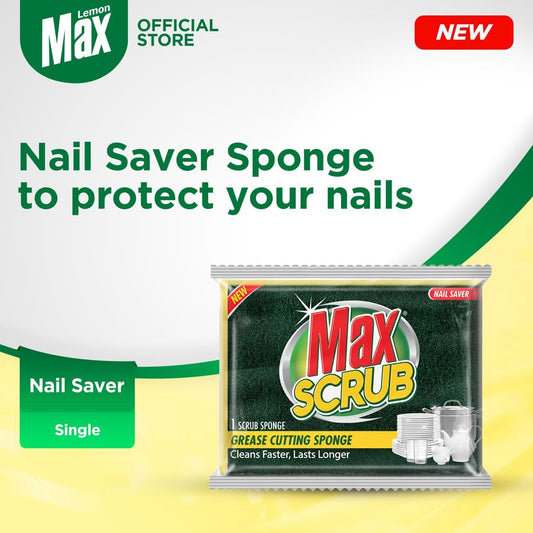 Max Scrub Nail Saver Sponge 1-Pack