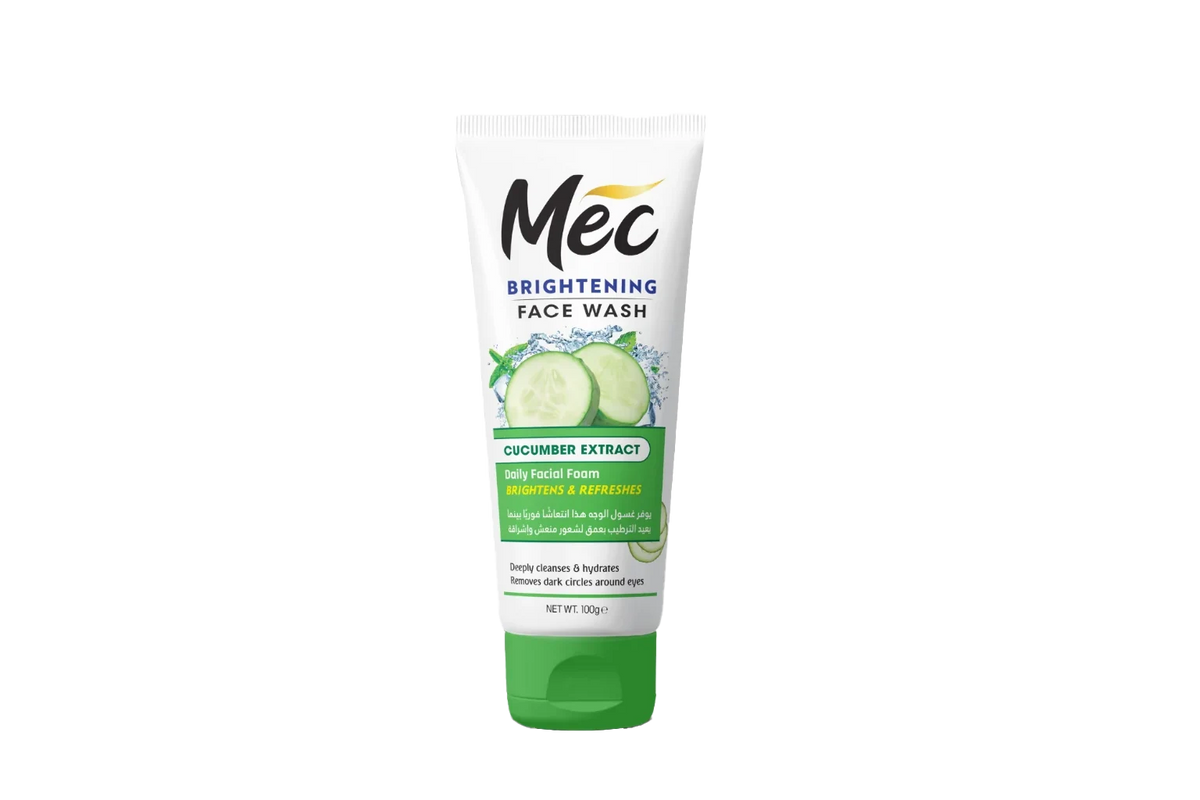 Mec Brightening Cucumber Extract Face Wash 100g