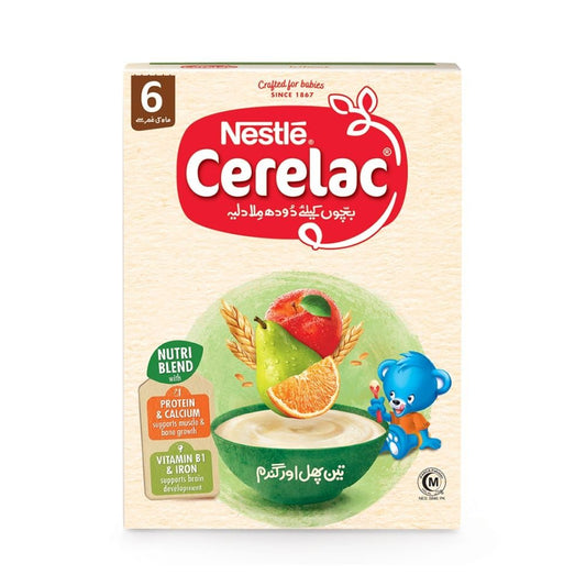 Nestle Cerelac Cereal Bifidus - 3 Fruits + Wheat 350 gm