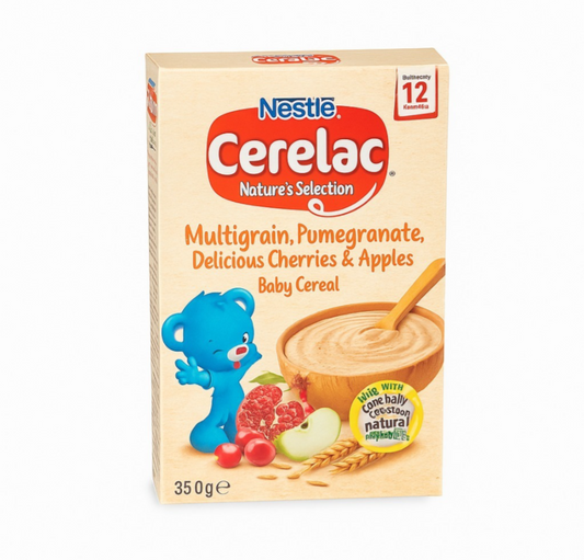 Nestle Cerelac Natures Selection - Multigrain, Pomegranate,Delicious Cherries & Apples 350 gm