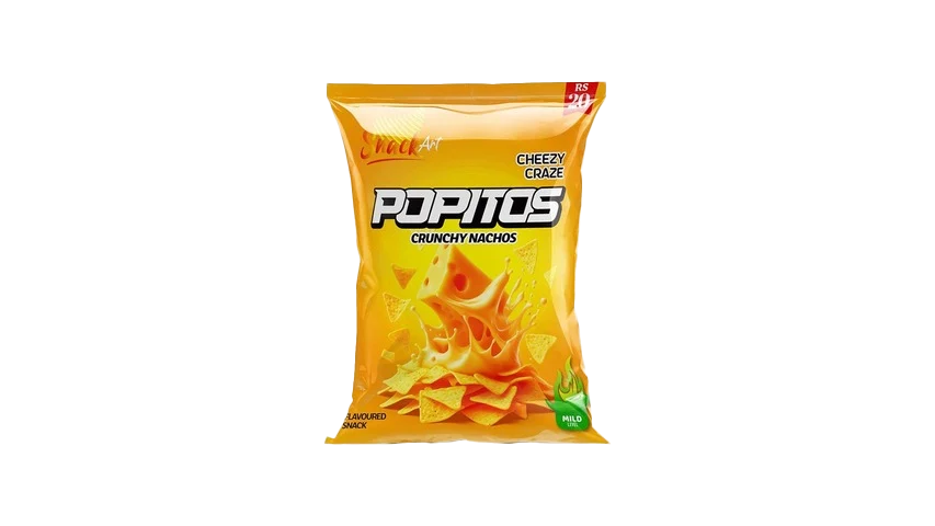Popitos Crunchy Nachos Cheezy Craze Rs 20