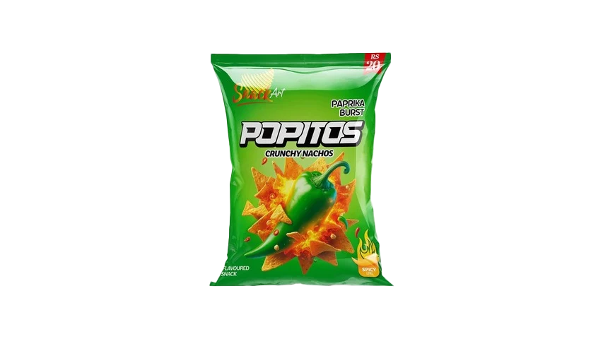 Popitos Crunchy Nachos Paprika Burst Rs 20