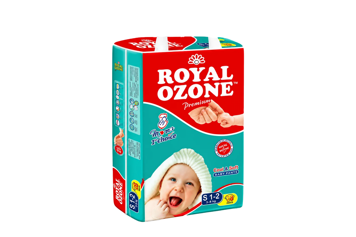 Royal Ozone Baby Diapers Small - 50 Pcs