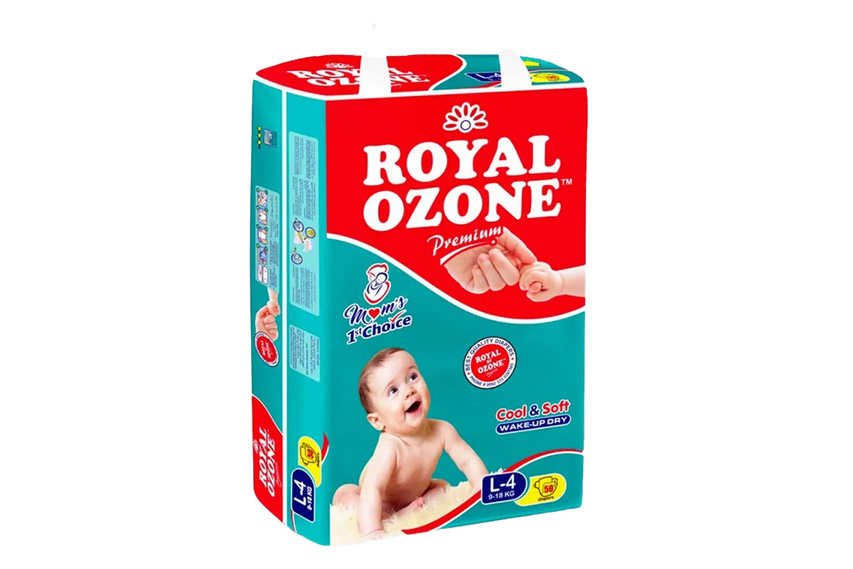 Royal Ozone Baby Diapers Large - 50 Pcs