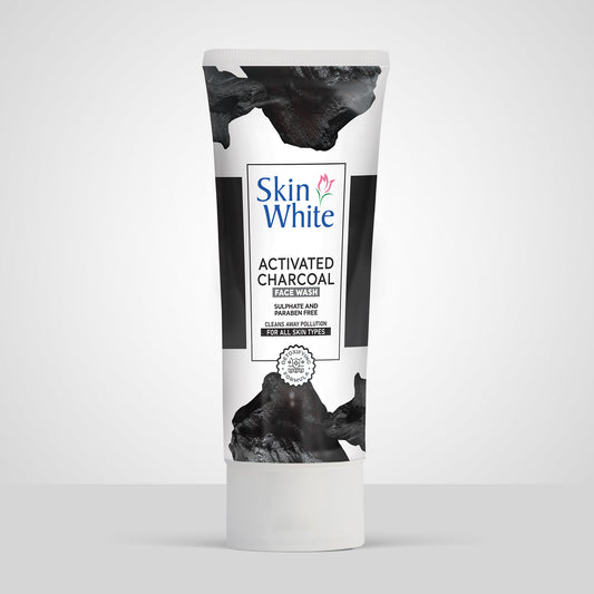 Skin White Activated Charcoal Face Wash 100g