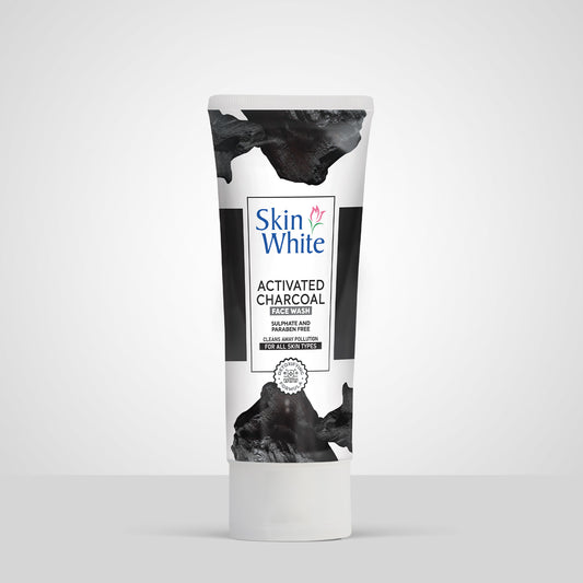 Skin White Activated Charcoal Face Wash 50g