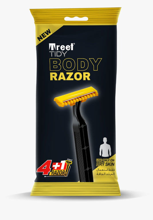 Treet Tidy Disposable Body Razors 4+1-Pack