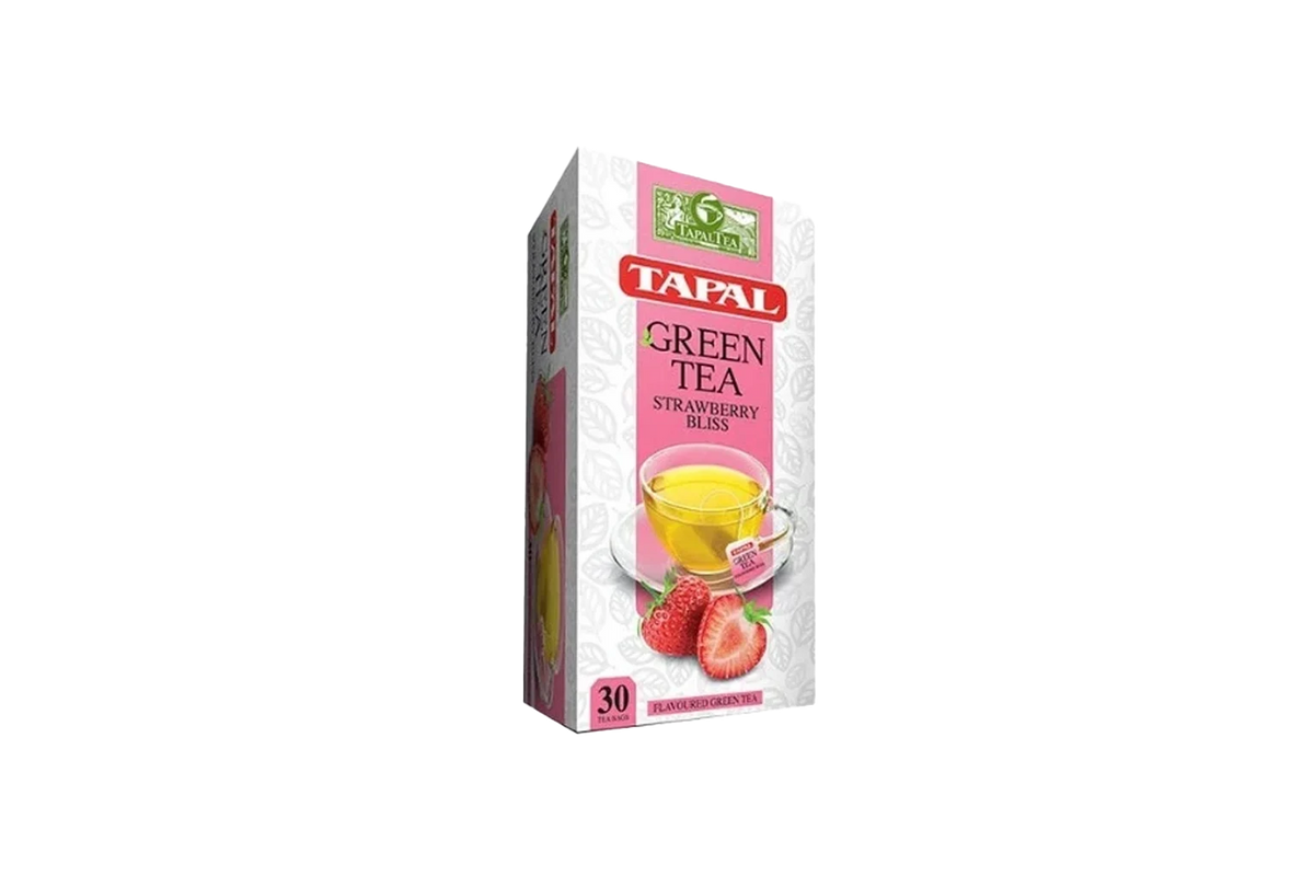 Tapal Strawberry Green Tea Bags 30-Pack