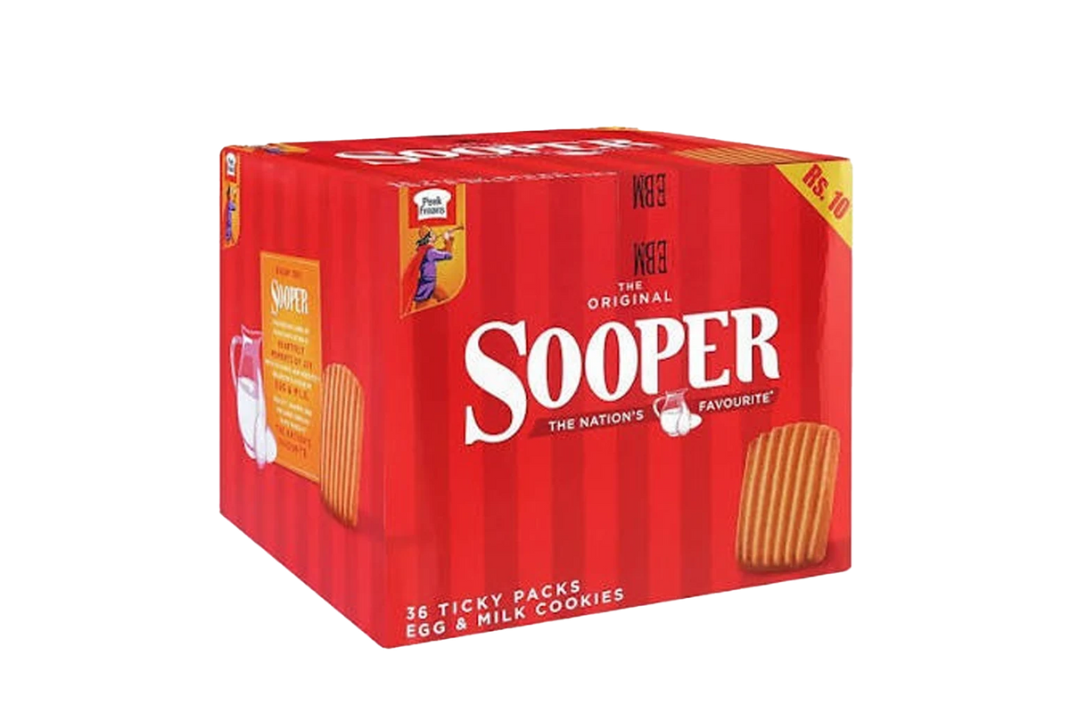 Peek Freans Sooper Biscuit Ticky Pack Box
