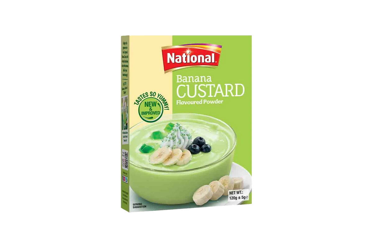 National Banana Custard Powder 120 gm