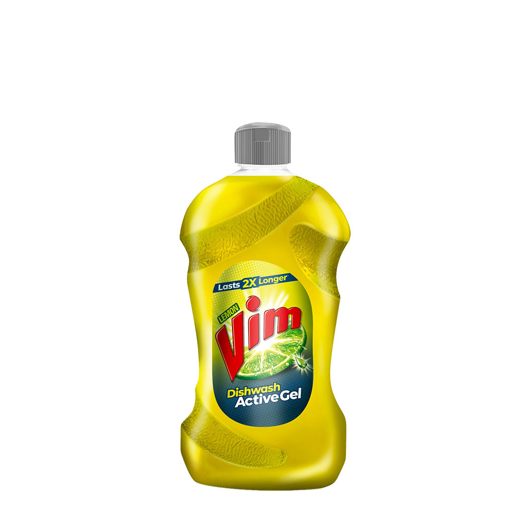 Vim Dishwash Active Gel - Lemon 250 ml
