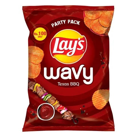 Lays Wavy BBQ Chips Rs 100