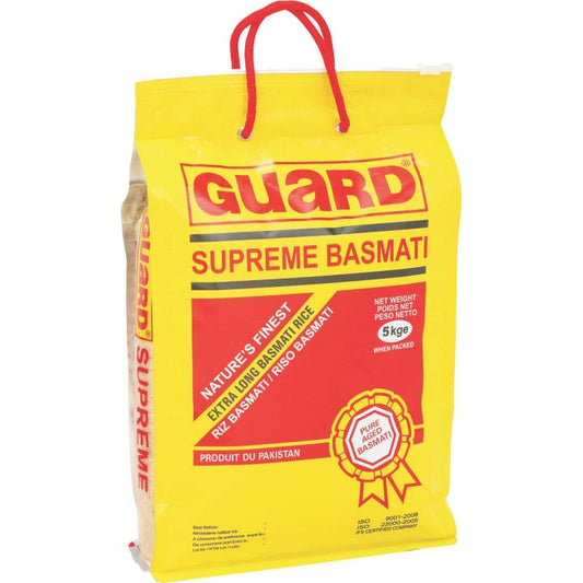 Guard Supreme Extra Long Grain Basmati Rice 5 Kg