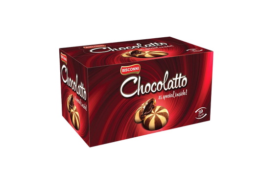 Bisconni Chocolatto Biscuit Half Roll 30pcs Box