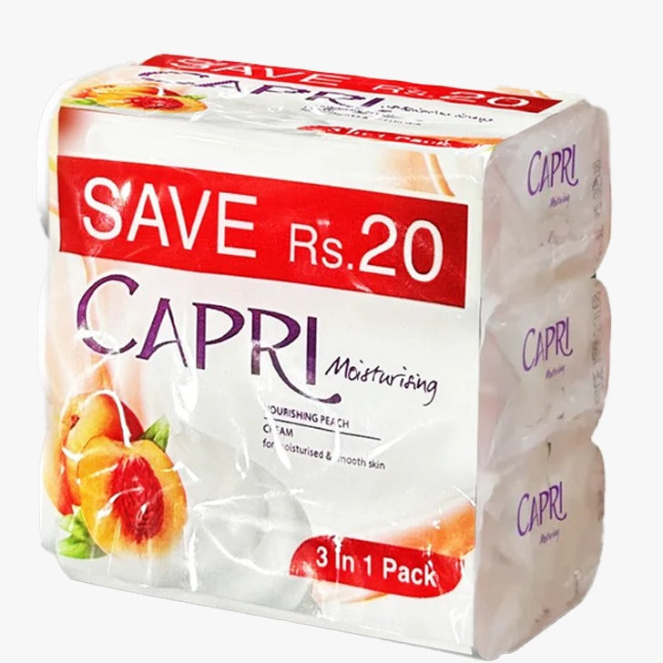 Capri Nourishing Peach Soap 150gm - Promo Pack