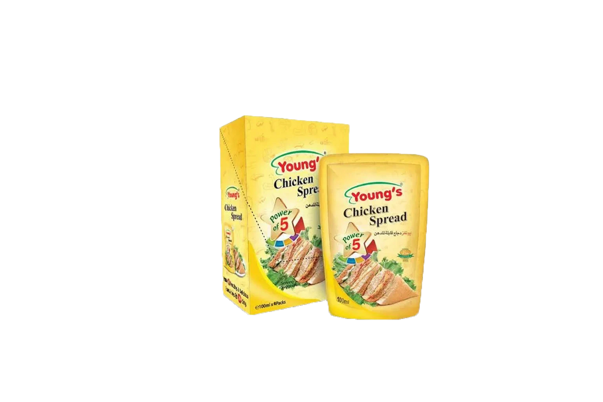 Youngs Chicken Spread Pouch 100ml Box (Pack of 6)