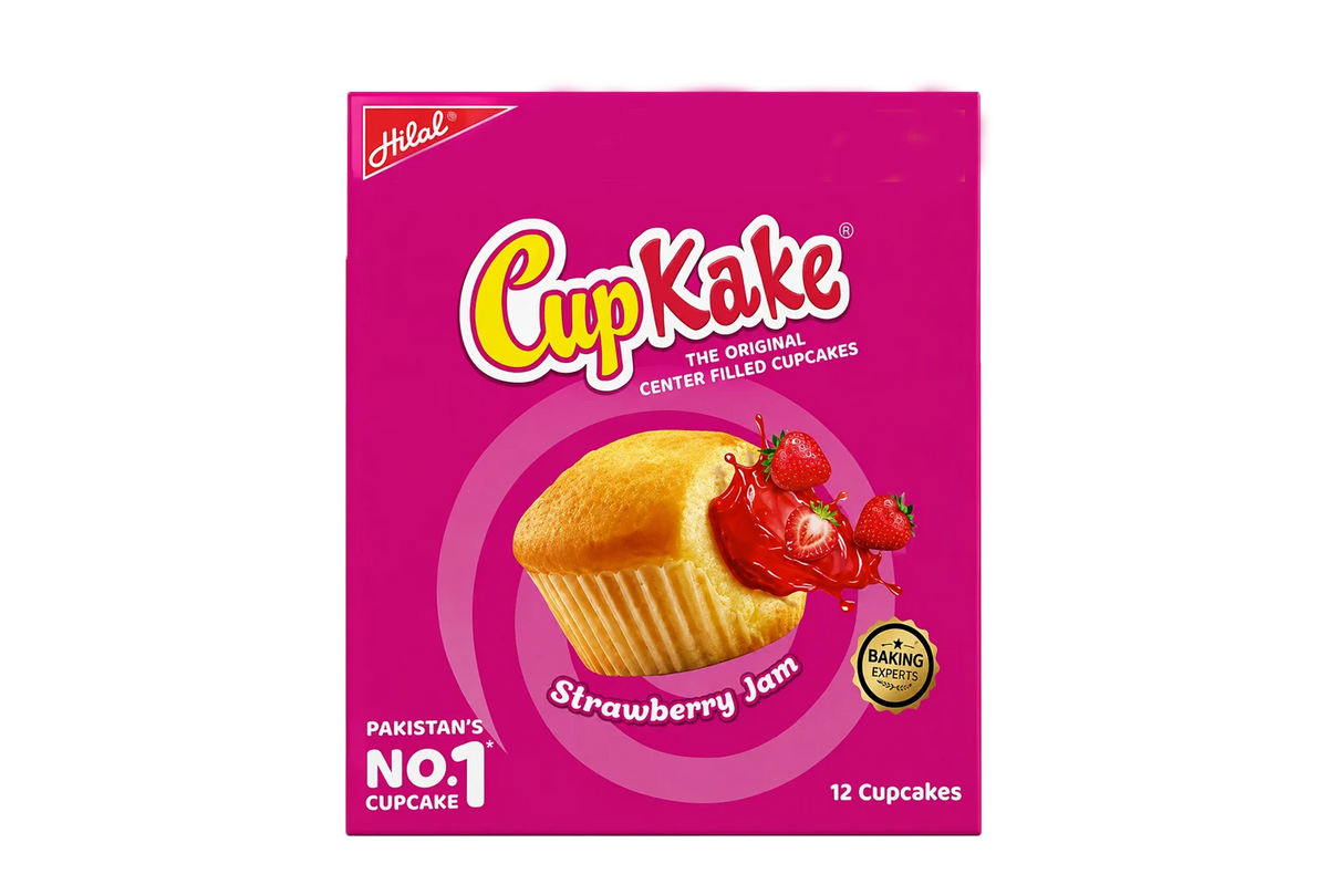 Hilal Cup Cake Strawberry 12S Box