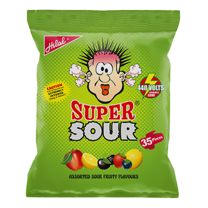 Hilal Super Sour Candy Pouch 35S