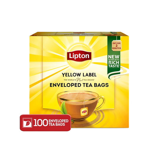 Lipton Yellow Label Black Tea Bags 100 Sachets