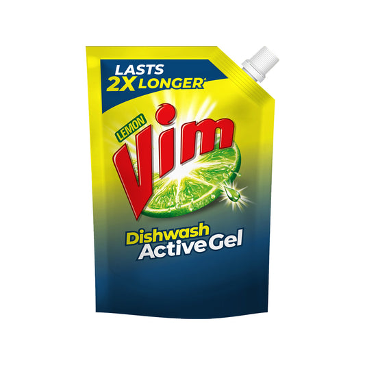 Vim Dish Wash Liquid 2X Refill Pouch Vim 750 ml