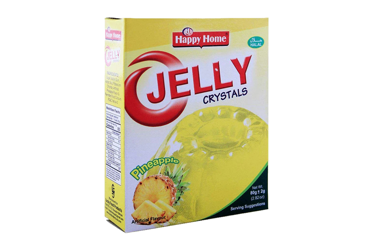 Happy Home Jelly Cryetals Pineapple 80 gm